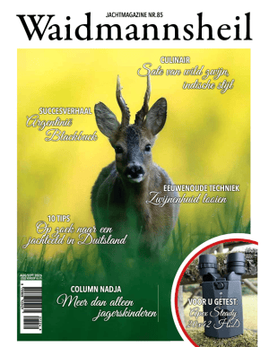 Waidmannsheil #85 – augustus 2026